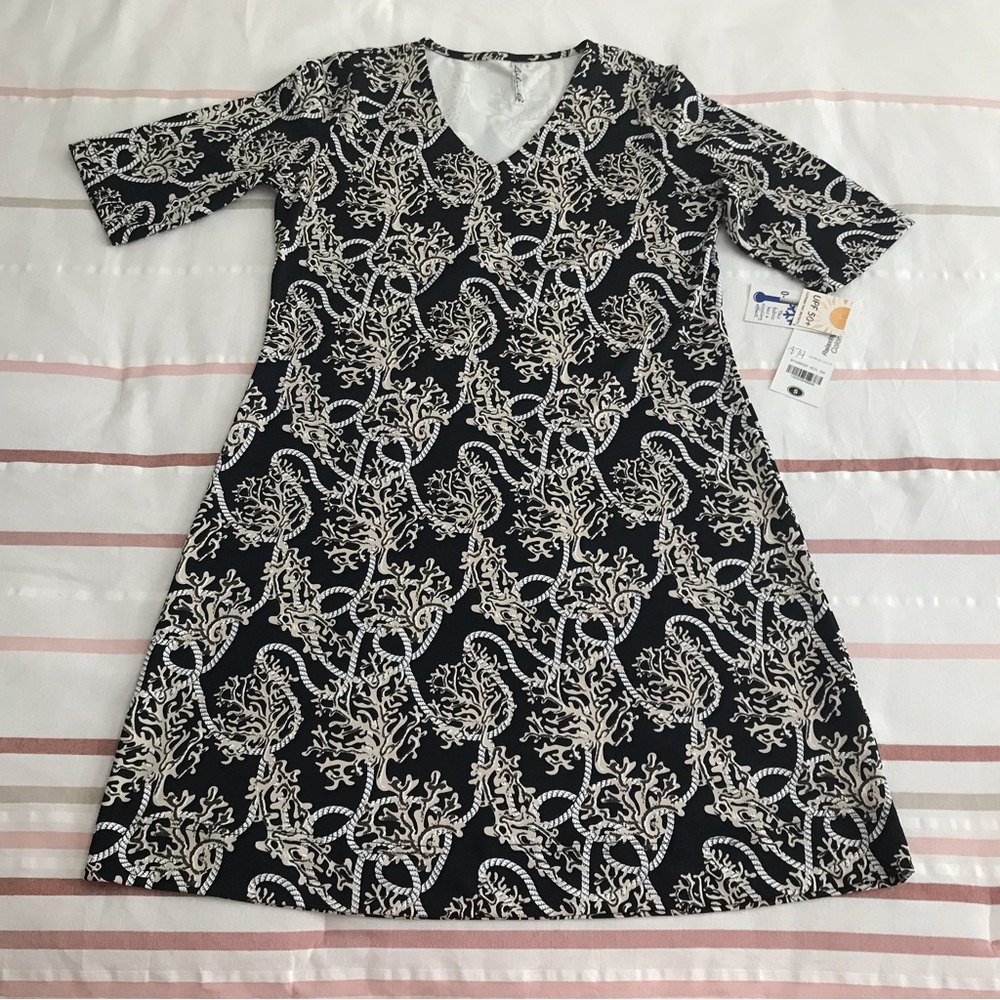 Lulu-B Coral Print Dress